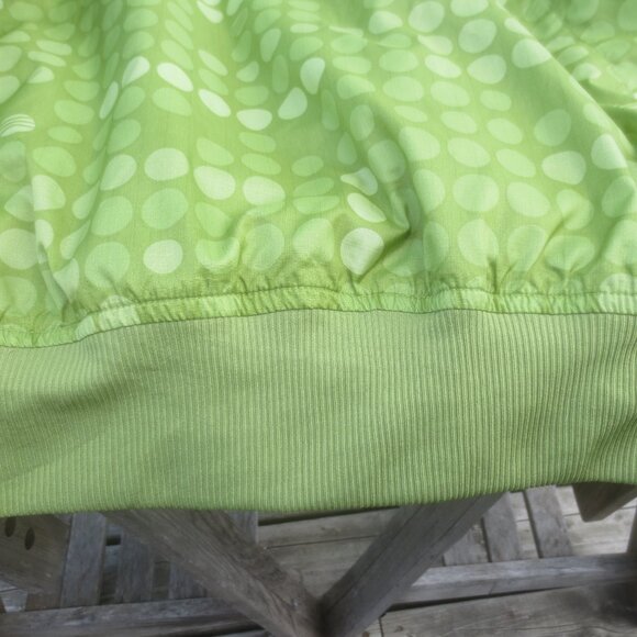 Adidas Summer Green Polka Dot Polyester Windbreaker Athletic Jacket - Sz Medium - Picture 2 of 13